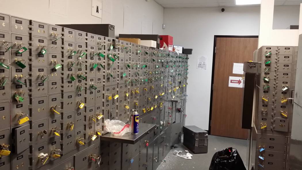 Safe deposit boxes at 24/7 Private Vaults after the company filed for bankruptcy in early 2014. ...
