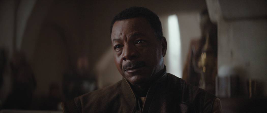 Carl Weathers appears in a scene from "The Mandalorian." (Lucasfilm)