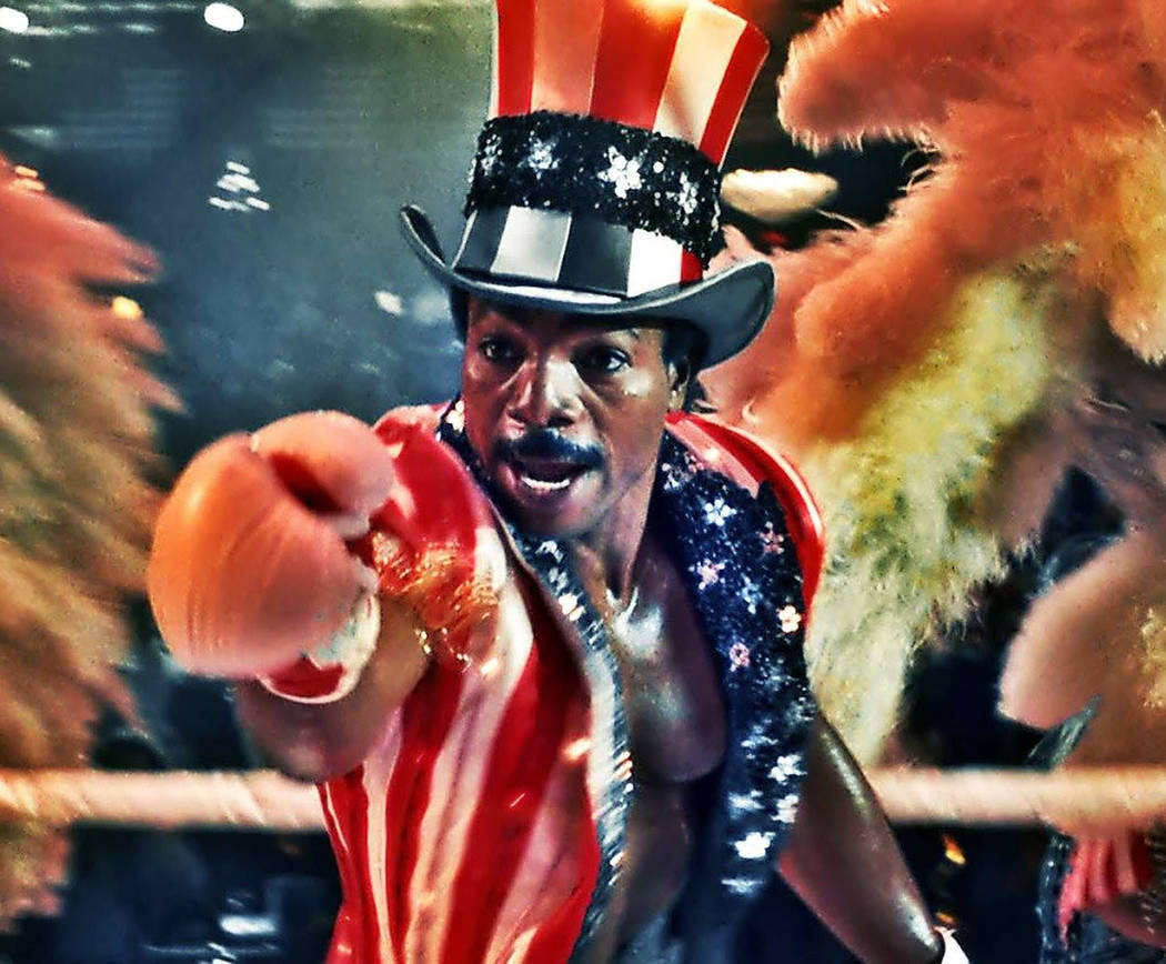 Carl Weathers in "Rocky IV" (United Artists)