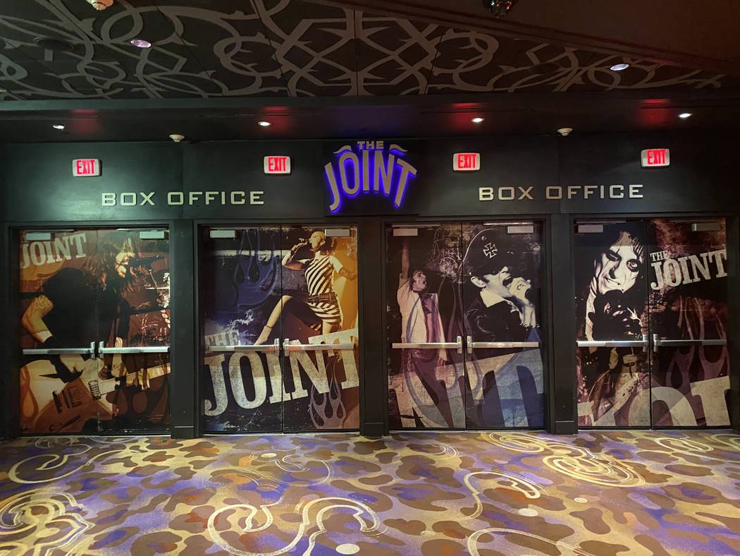 A shot of the entrance of The Joint at the Hard Rock Hotel on Friday, Jan. 31, 2020. (John Kats ...