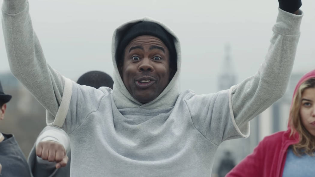 This undated image provided by Facebook shows Chris Rock in a scene from the company's 2020 Sup ...