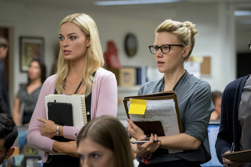 This image released by Lionsgate shows Margot Robbie, left, and Kate McKinnon in a scene from & ...