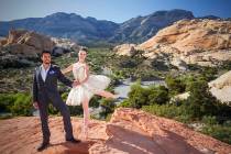 Krista Baker, a dancer with Nevada Ballet Theatre, and husband Jordan Mendoza, along with Baker ...