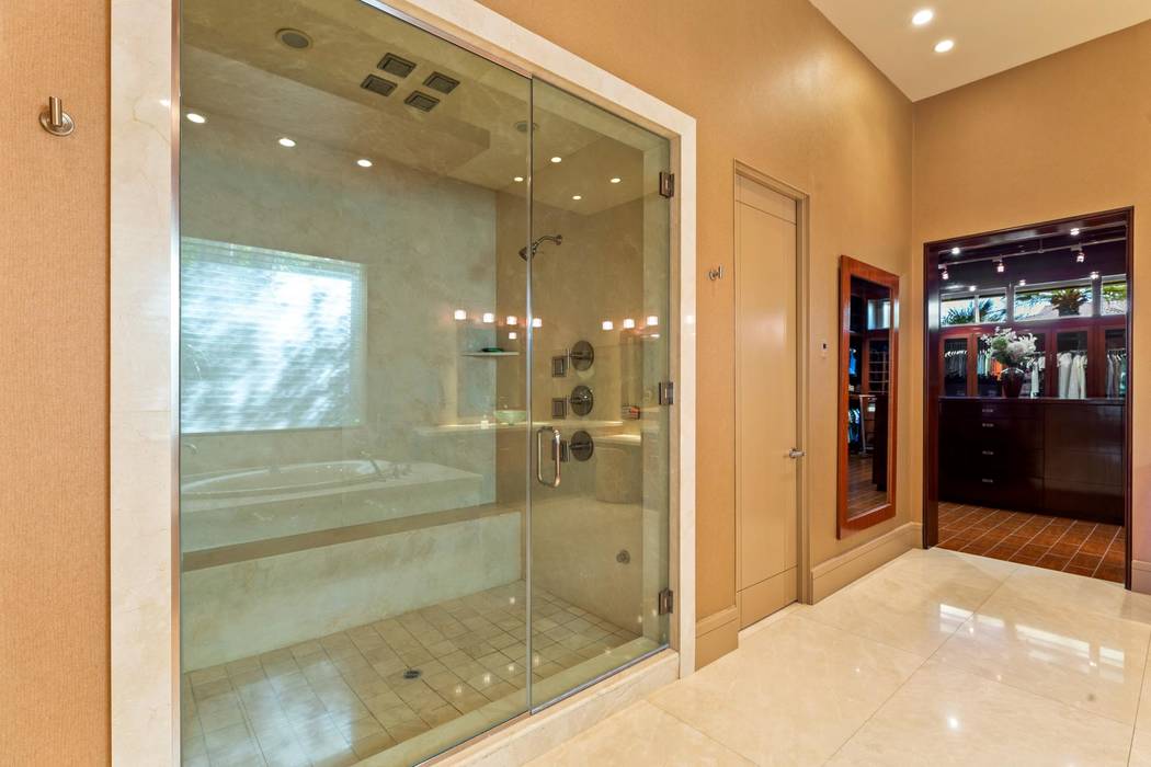 The master bath has a large shower. (Ivan Sher Group)