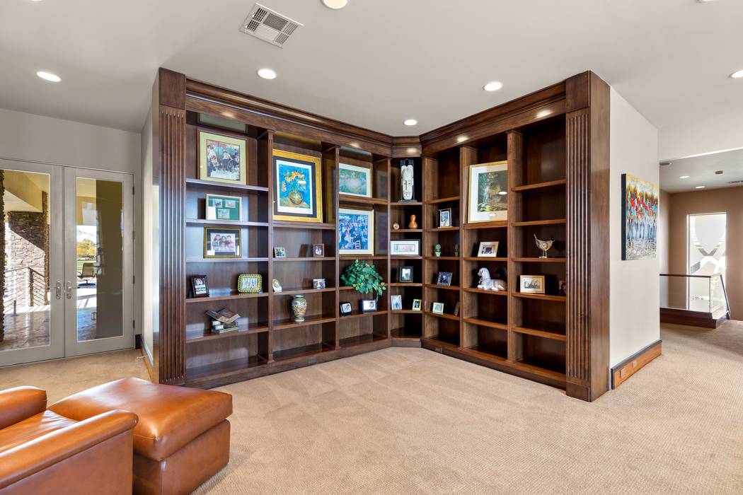 The upstairs master suite has a library. (Ivan Sher Group)