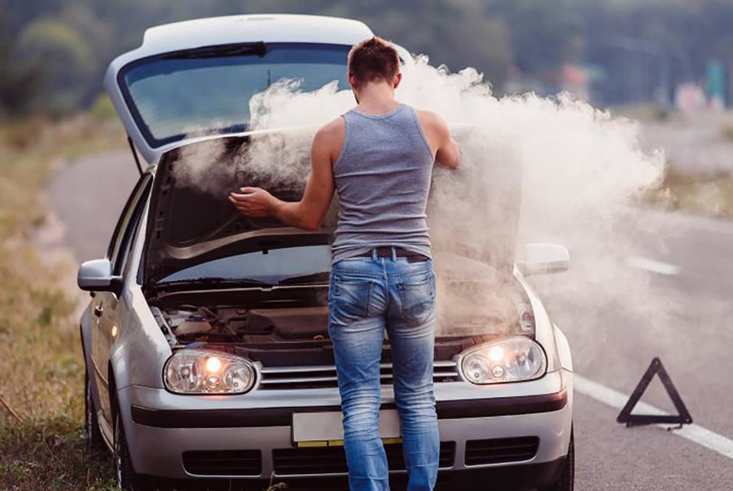 Overheating often results from driving for long periods on excessively hot days, although mecha ...