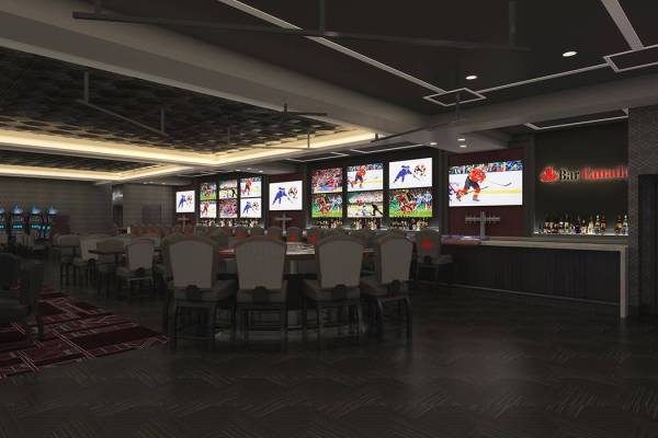 Artist rendering of the new BarCanada, coming to the D Las Vegas in March. (PGAL)