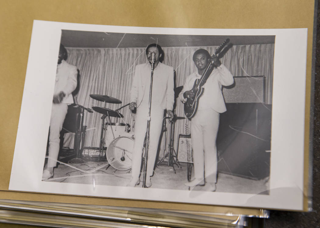 Unidentified musicians at the Carver House hotel-casino in Las Vegas. (UNLV Special Collections ...