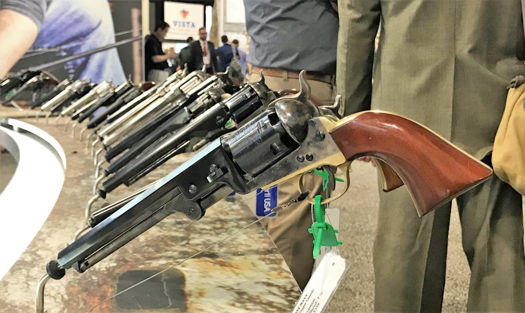 Classic firearms like this 1851 Navy Colt produced by Uberti USA remain popular among firearms ...