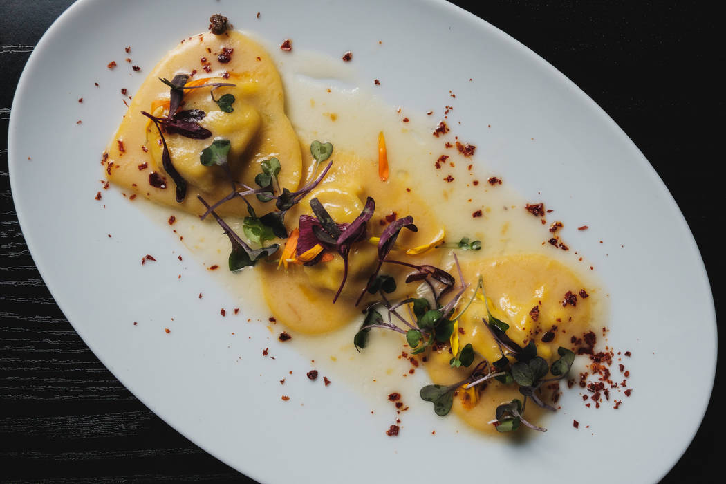 Heart-shaped seafood anolini at Locale Italian Kitchen (Eugene Dela Cruz)