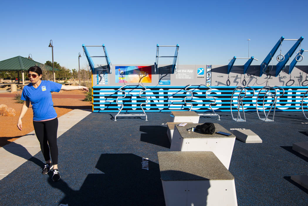 Andrea Anzalone, corporate challenge coordinator for the City of Las Vegas' Parks and Recreatio ...