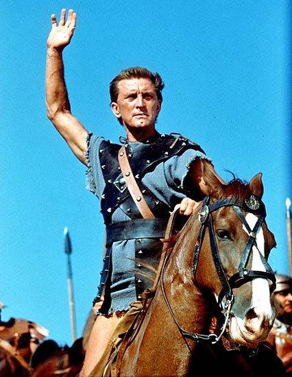 Kirk Douglas purchased the film rights to the novel "Spartacus" and starred in the 1960 adaptat ...