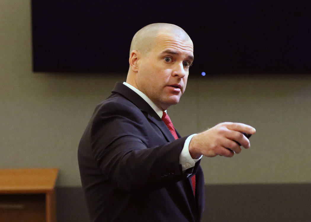 Prosecutor John Giordani addresses the jury during the death penalty phase in the trial of Ray ...