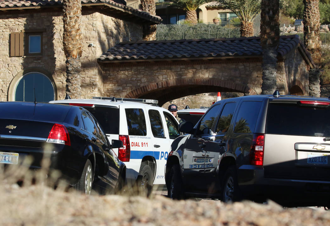 Henderson police deployed a SWAT team at a residence Thursday morning as part of a search for t ...