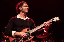 Musician Dweezil Zappa, son of Frank Zappa, performs with his band Zappa Plays Zappa at Rams He ...