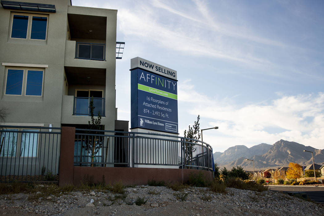 Affinity residential complex on Charleston Blvd. near the 215 Beltway in Las Vegas on Monday, N ...