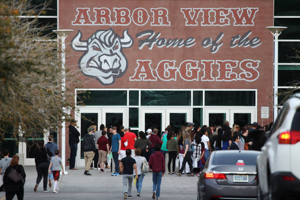 Arbor View High School (Erik Verduzco Las Vegas Review-Journal)