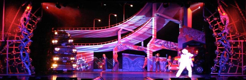 The Andy Walmsley-designed "Headlights & Tailpipes" is shown performing at Stardust, where it r ...