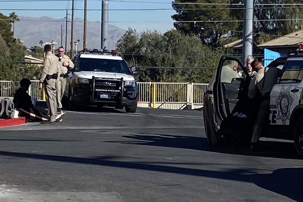 Las Vegas police investigate a reported stabbing at a homeless youth center on Friday morning. ...