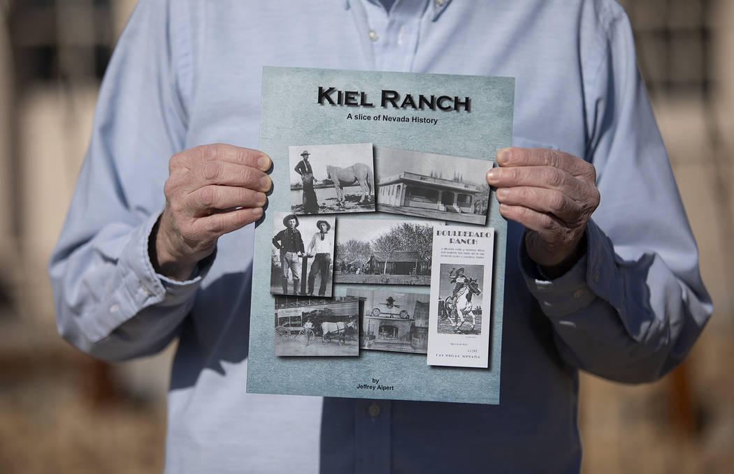 Jeff Alpert holds his new book, Kiel Ranch: A slice of Nevada history, on Thursday, Jan. 16, 20 ...
