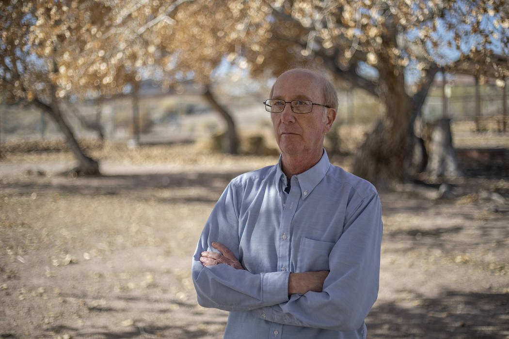 Jeff Alpert, author of Kiel Ranch: A slice of Nevada history, poses for a portrait in front of ...