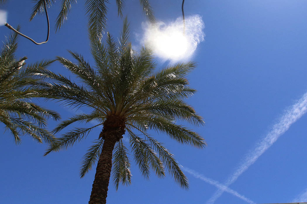 Saturday is expected to be sunny and warm, but a cold front moving into the Las Vegas Valley on ...