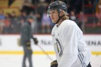Vegas Golden Knights forward William Karlsson (71) during a team practice at City National Aren ...