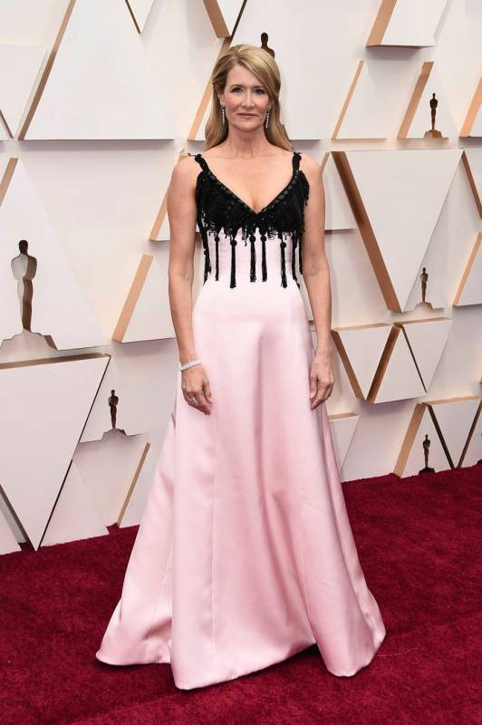 Laura Dern arrives at the Oscars on Sunday, Feb. 9, 2020, at the Dolby Theatre in Los Angeles. ...
