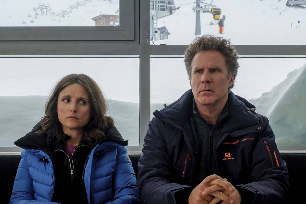 This image released by Fox Searchlight shows Julia Louis-Dreyfus, left, and Will Ferrell in a s ...