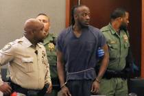 Durwin Allen, charged in the killings of Myron Manghum, 33, and Alyssa Velasco, 27, led into th ...