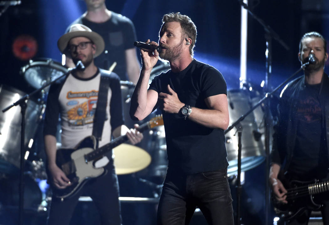 Dierks Bentley performs "Woman, Amen" at the 53rd annual Academy of Country Music Awa ...