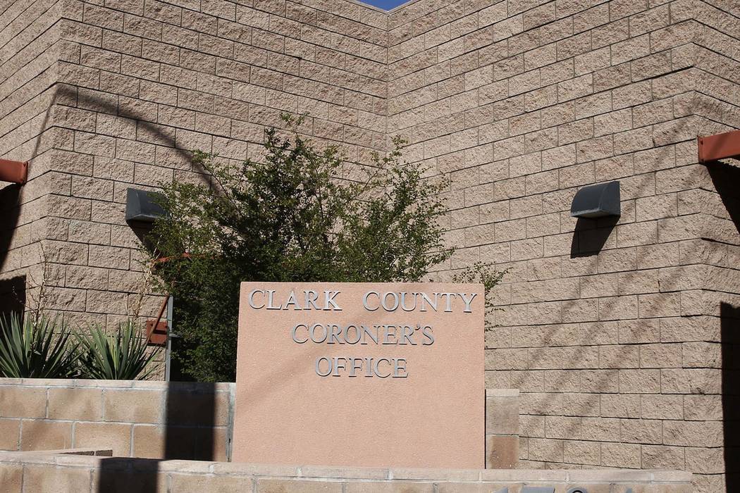 The Clark County Coroner and Medical Examiner office located at 1704 Pinto Lane in Las Vegas. ( ...