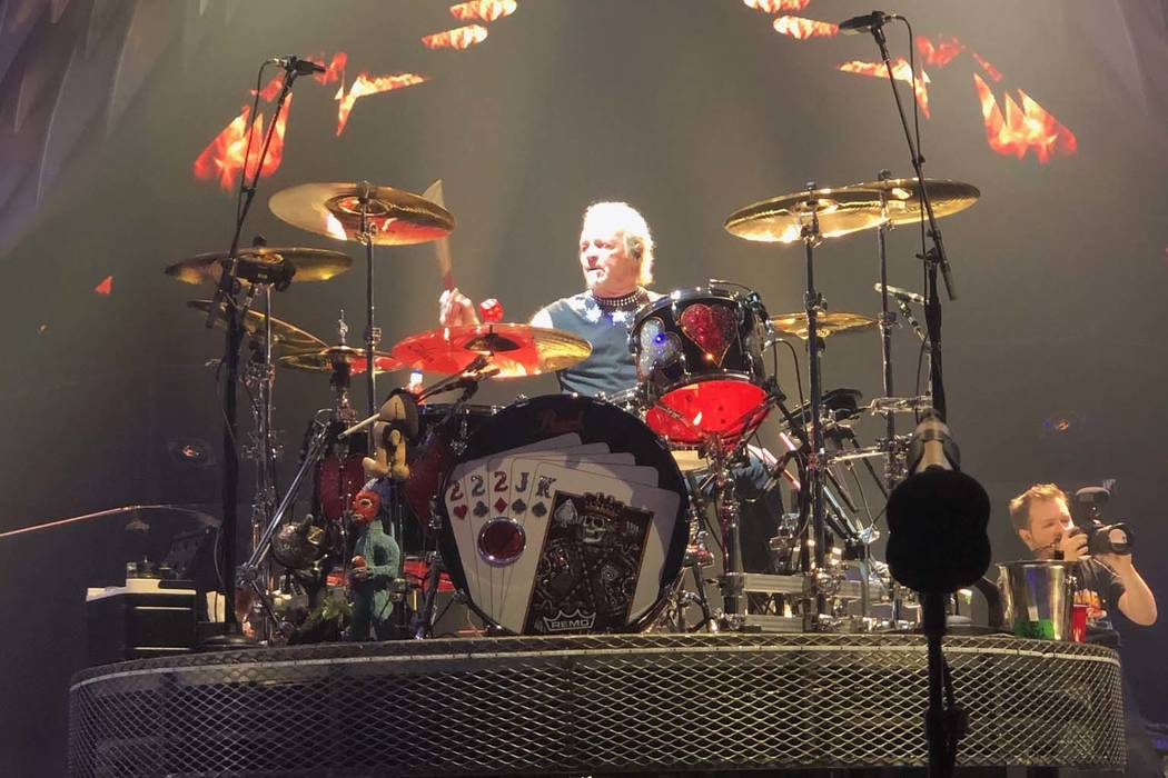 Aerosmith founding drummer Joey Kramer is shown in his return to Park Theater after a seven-mon ...