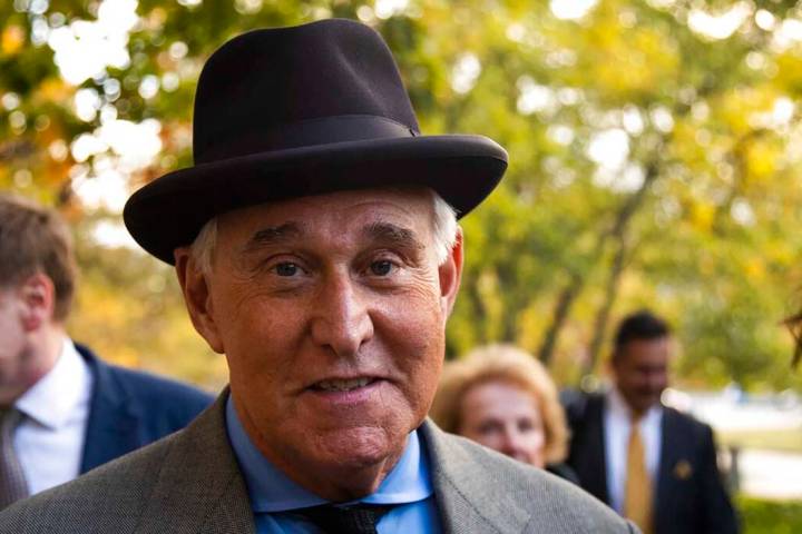 Roger Stone leaves the federal court Washington, Tuesday, Nov. 12, 2019. Stone, a longtime Repu ...