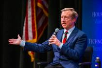Tom Steyer speaks to the audience during the League of United Latin American Citizens President ...