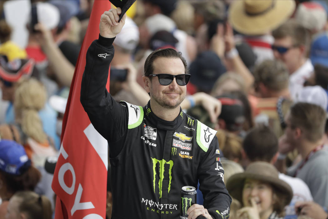 Kurt Busch before the NASCAR Daytona 500 auto race Sunday, Feb. 16, 2020, at Daytona Internatio ...