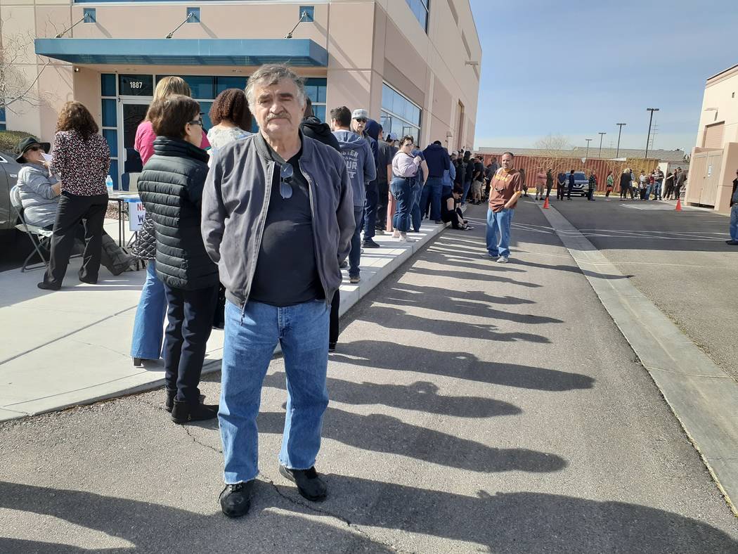 U.S. immigrant Priamos Emmanuil came to the U.S. in 1972. He waited in line at least 90 minutes ...
