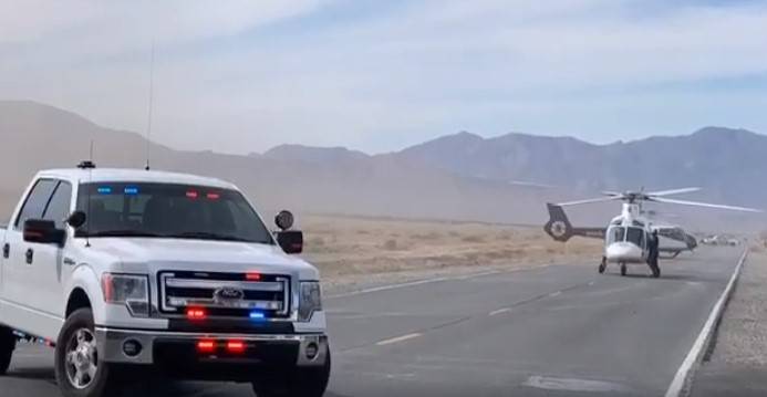 Nye County Sheriff’s deputies were on scene Saturday afternoon at an ATV crash involving juve ...