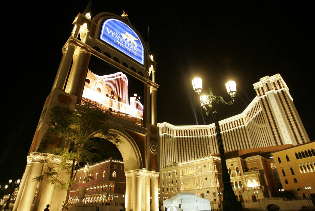 The Venetian Macao Resort Hotel in China. (Kin Cheung/AP, File)