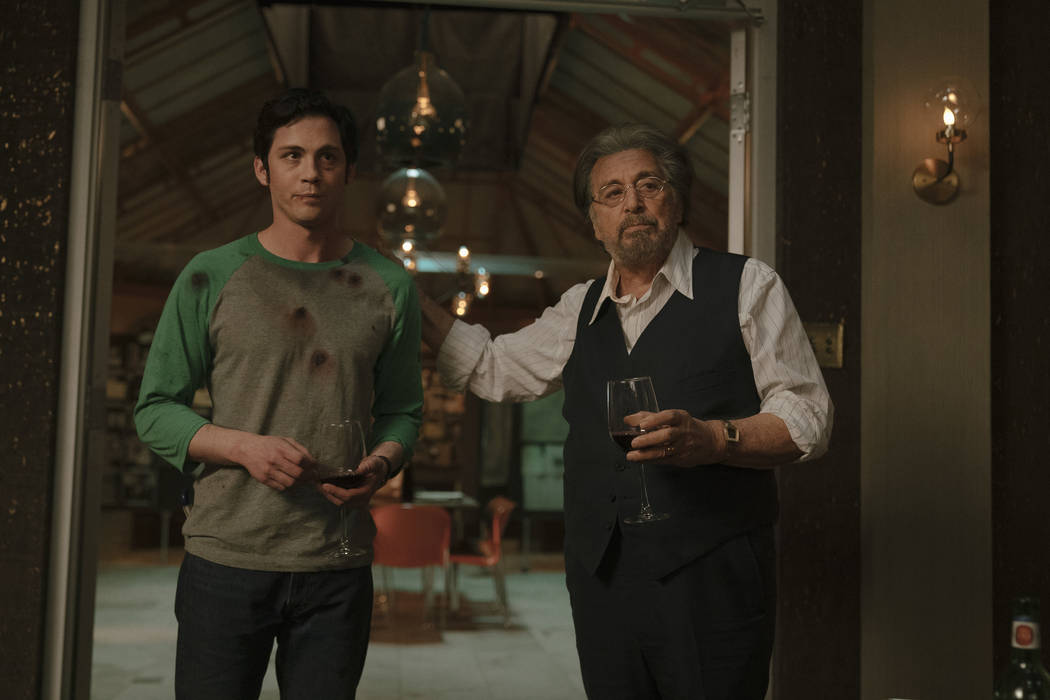 Logan Lerman and Al Pacino star in "Hunters." (Christopher Saunders/Amazon Studios)