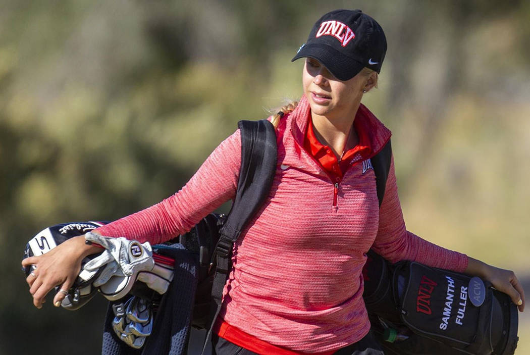 UNLV women's golf junior Samantha Fuller finished 6th at the Rebel Beach at Spanish Trail Count ...
