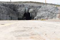 The north portal of the Yucca Mountain exploratory tunnel. (Las Vegas Review-Journal/File)