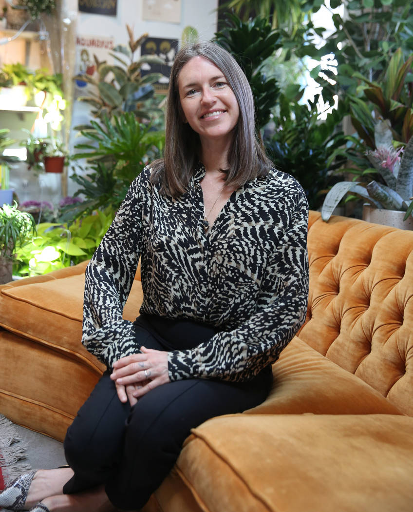 Heather Harmon, the deputy director of the Nevada Museum of Art, poses for a photo at Fergusons ...