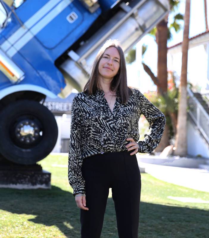 Heather Harmon, the deputy director of the Nevada Museum of Art, poses for a photo at Fergusons ...