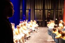Devin Brooks looks at participants during last year's spelling bee. (Photo courtesy of Rev. Kel ...