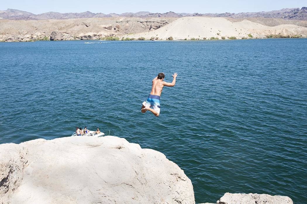 Waves up to 3 feet are forecast for parts of the Lake Mead National Recreation Area on Tuesday, ...