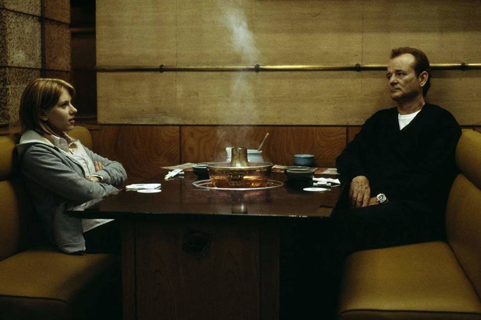 Scarlett Johansson, left, and Bill Murray in "Lost in Translation." (Yoshio Sato/Focus Features)