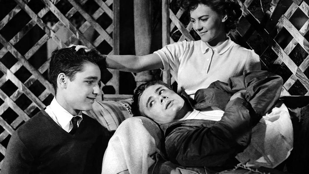 Sal Mineo, left, James Dean and Natalie Wood in "Rebel Without a Cause." (Warner Bros ...