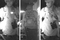 Police are looking for a man in connection to a burglary that occurred Wednesday, Jan. 22, 2020 ...