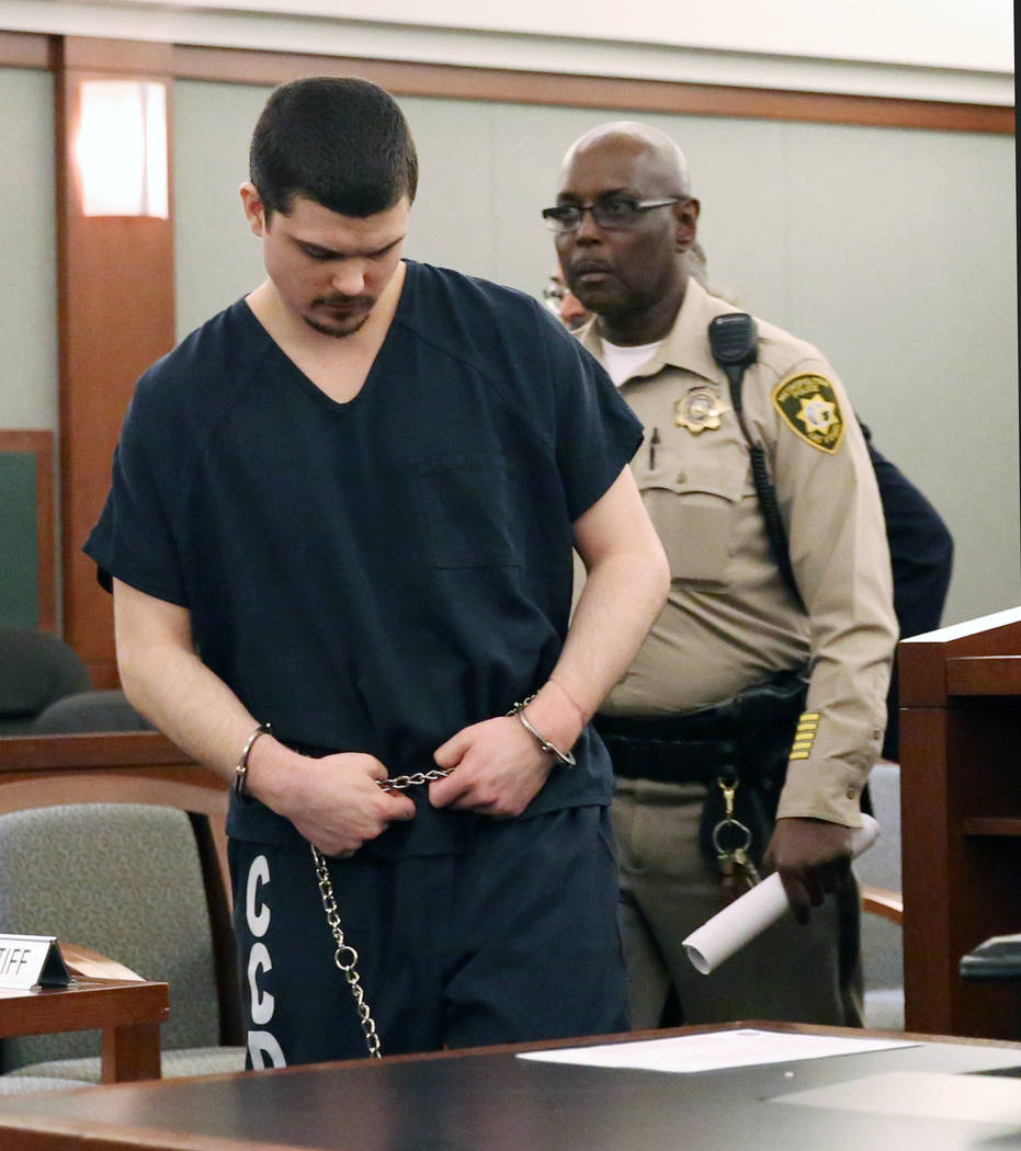Justin Tom Bennett, convicted in the killing of his daughter, 3-year-old Abygaile, led out of t ...